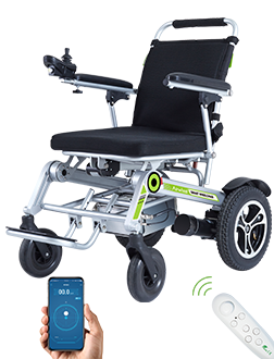 electric folding wheelchair